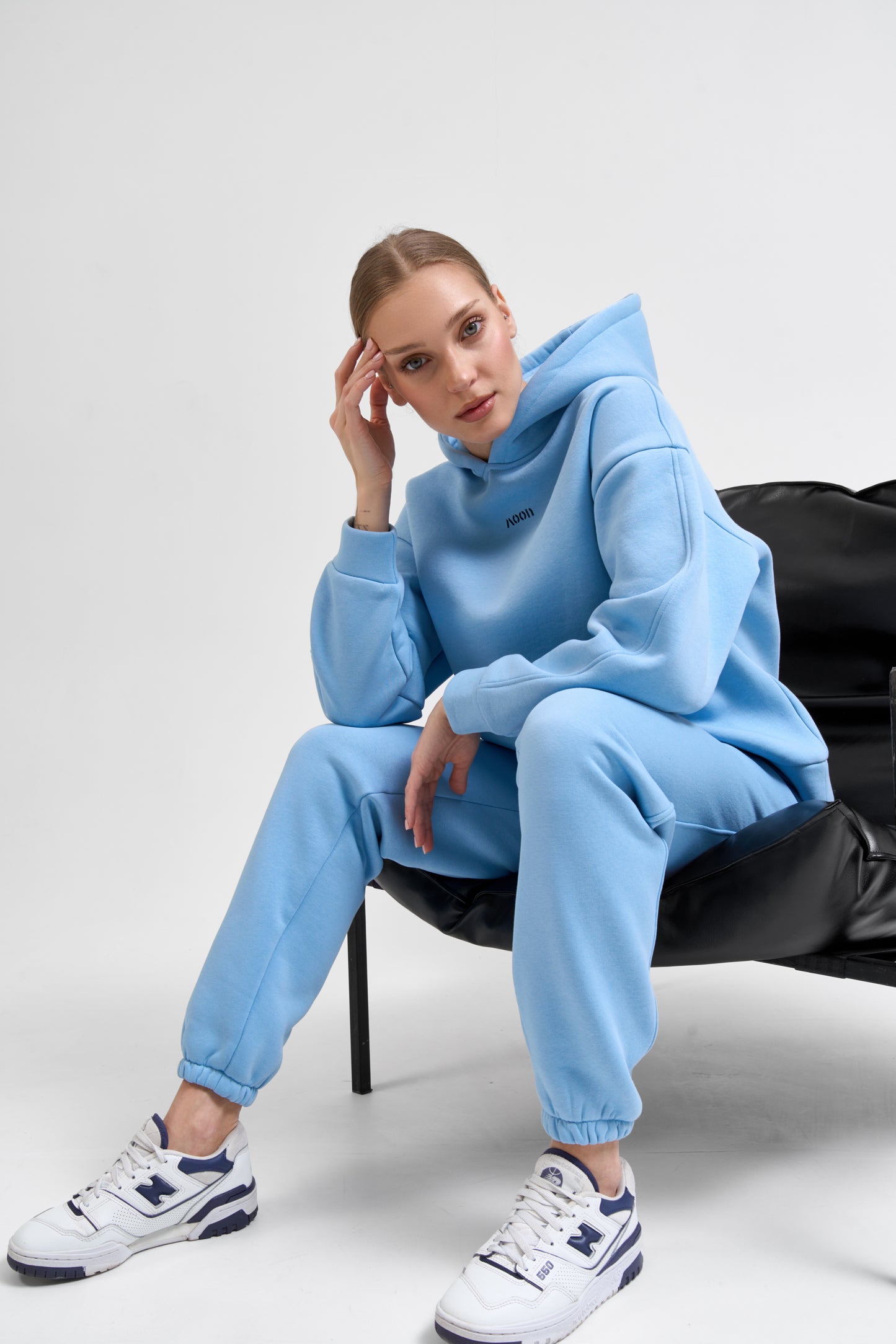 Ensemble MOON TEDDY Bleu