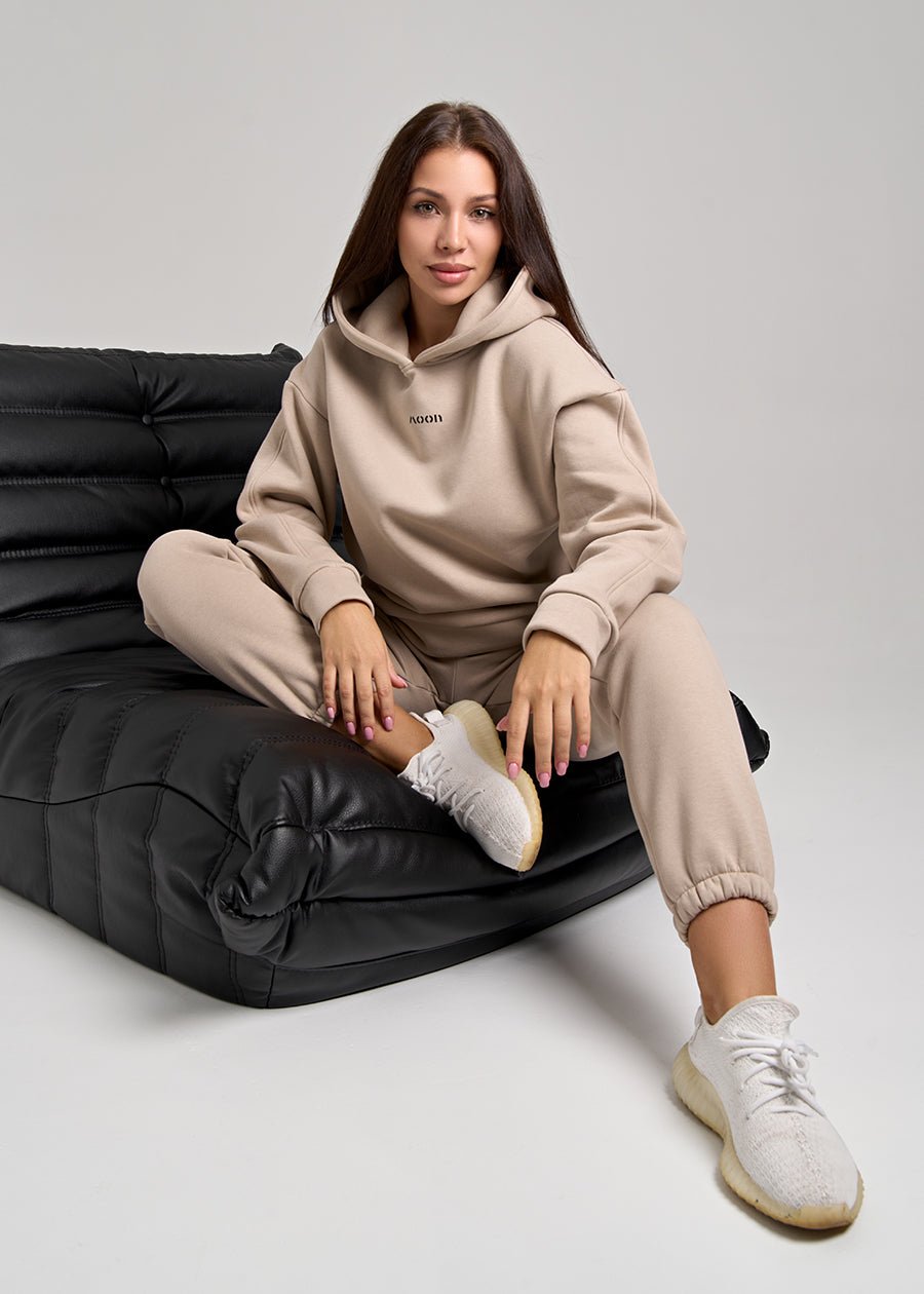 Ensemble MOON TEDDY Beige - ONLYJOGG