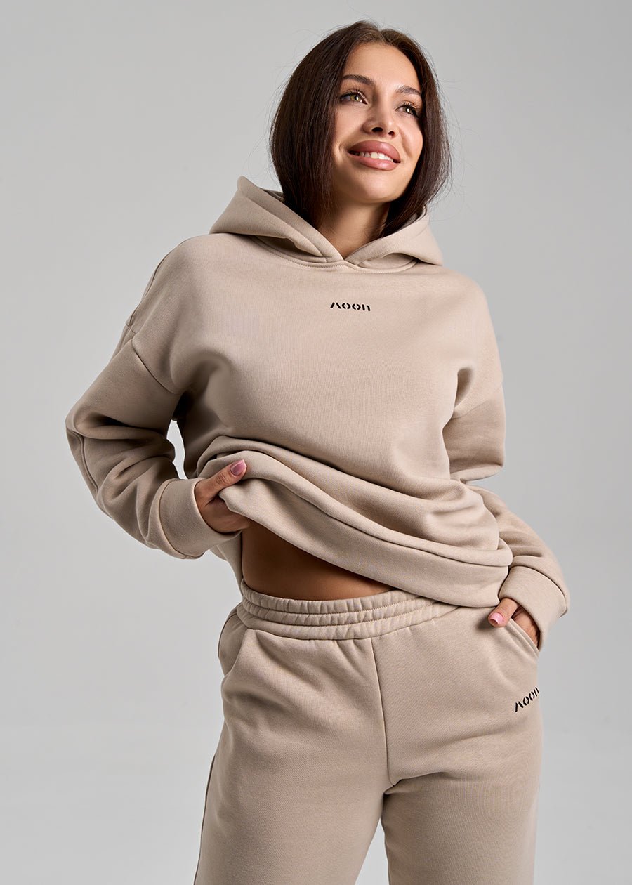Ensemble MOON TEDDY Beige - ONLYJOGG